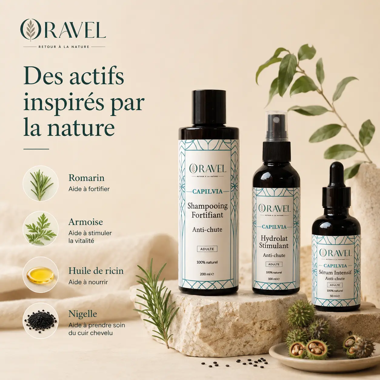 CAPILVIA – Gamme Anti-Chute & Renforcement Capillaire