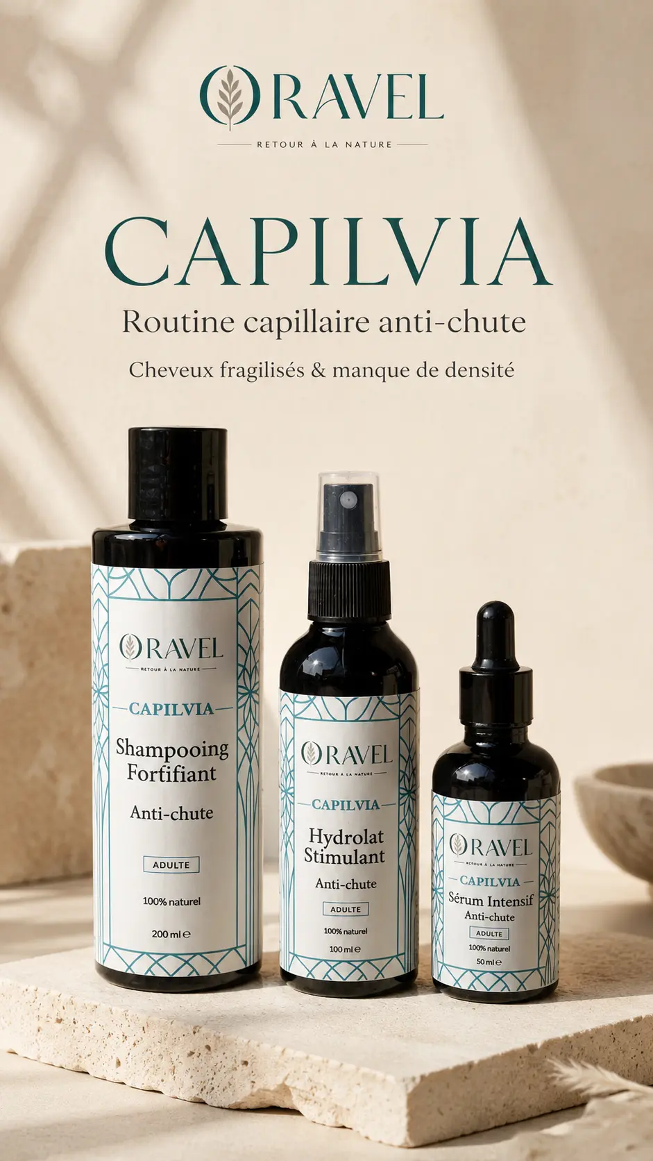 CAPILVIA – Gamme Anti-Chute & Renforcement Capillaire